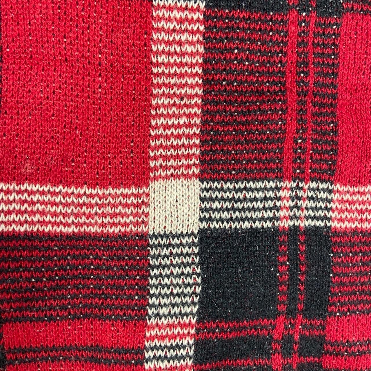 Chaps Knitted Jumper Checked Patterned Pullover K… - image 3