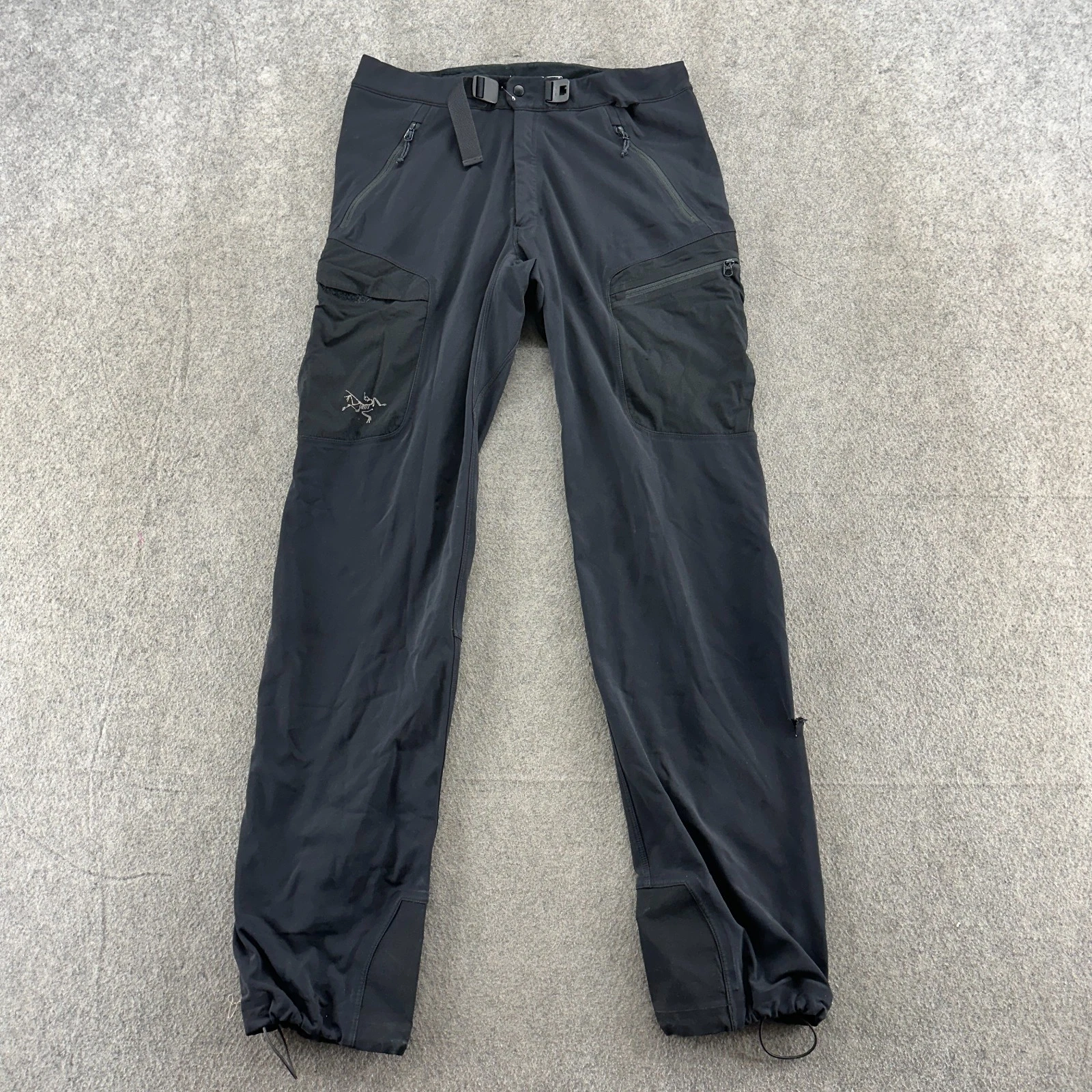 Arcteryx Rush Soft Shell Pants Mens Medium Black Stretch Ski Snowboarding