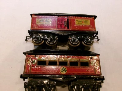 American Flyer Prewar O Gauge Passenger Car Set 1200/1201 - Image 1 of 3