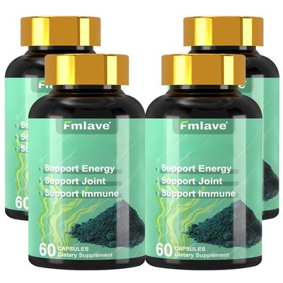 Organic Spirulina 60 - 240 Caps Vegan Detox Weight Loss Immune Support Non GMO