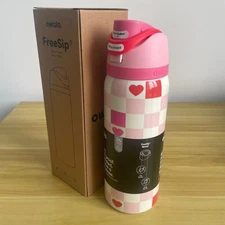 Owala Check Me Out Valentine's Day 24 oz Stainless Steel FreeSip Water Bottle
