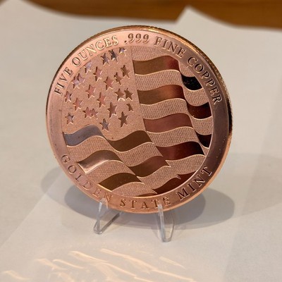 5 oz Eagle Copper Round .999 Fine Copper Bullion | eBay