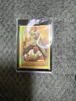 Jimmy Rollins Baseball Card. Jordan Spector Immortal Moments
