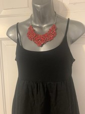 Gap Empire Maxi Dress Black Minimalist Resort Cruise Vacation Beach