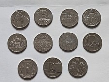 UK Alphabet A - Z 10p Ten Pence Coins Dated 2018 Circulated or Better , 11 Coins