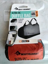 Sea To Summit Ultra Sil Duffle Bag 40L Orange Travel Bike Hike 30D RARE NWT
