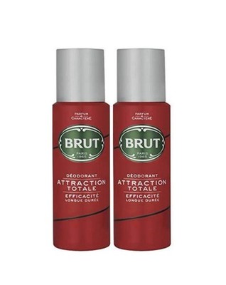 Brut Attraction Totale Deodorant Spray Efficacite Longue Duree 200ml (Pack of 2)