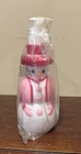 Vintage Avon Pink  Jolly Snowman Lotion Soap Dispenser Pump 7.5" Plastic
