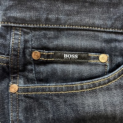 Hugo BOSS Jeans DELAWARE Slim Fit   W40 L34   Dunkelblau Indigo Stretch   TOP