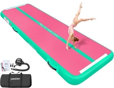 All Purpose Gymnastics Air Mat 10’x3.3’x4’’ Sturdy Tumble Track for Home/Gym ...