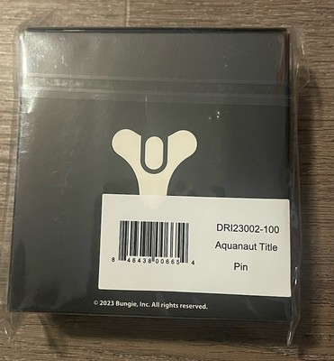 *NEW* *FACTORY SEALED* Destiny 2 AQUANAUT Seal Pin Bungie Rewards