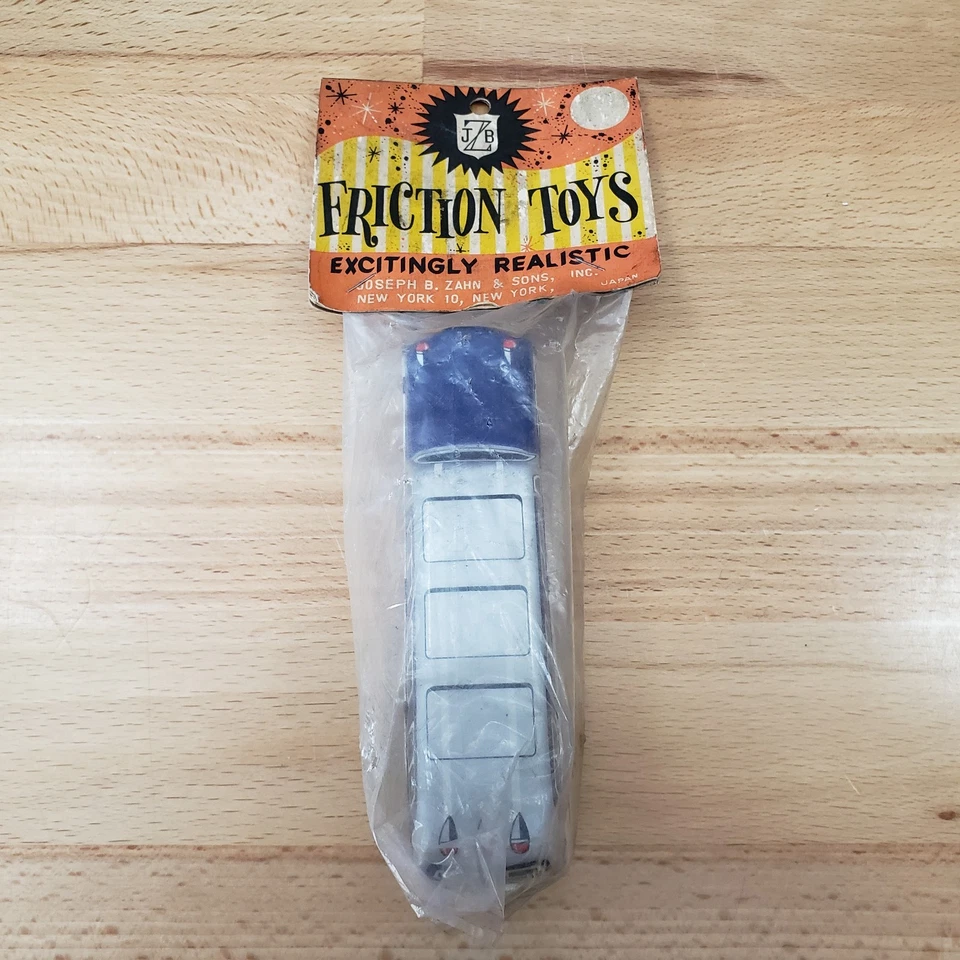 复古锡灰狗巴士小说玩具 JBZ Joseph B Zahn & Sons 日本 — 第 2/4 张图片