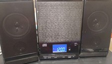 ONN Stereo System ONA17AA015 Bluetooth FM Radio, Cd, Clock. Tested No returns