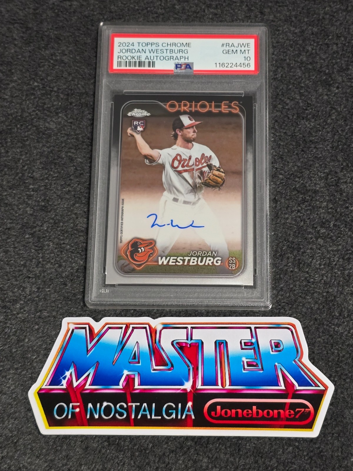 Jordan Westburg RC Rookie PSA 10 Autograph Auto Signed 2024 Topps Chrome #RA-JWE