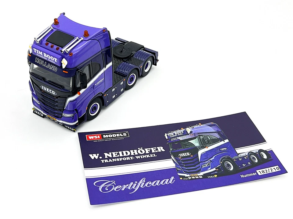 Camiones Iveco S-way AS high 6x2 "W. Neidhofer Transport" WSI modelos escala 1:50 Foto 3 de 4