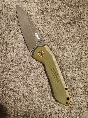 CRKT Overland 6280 OD Green G-10 Stonewashed Frame Lock