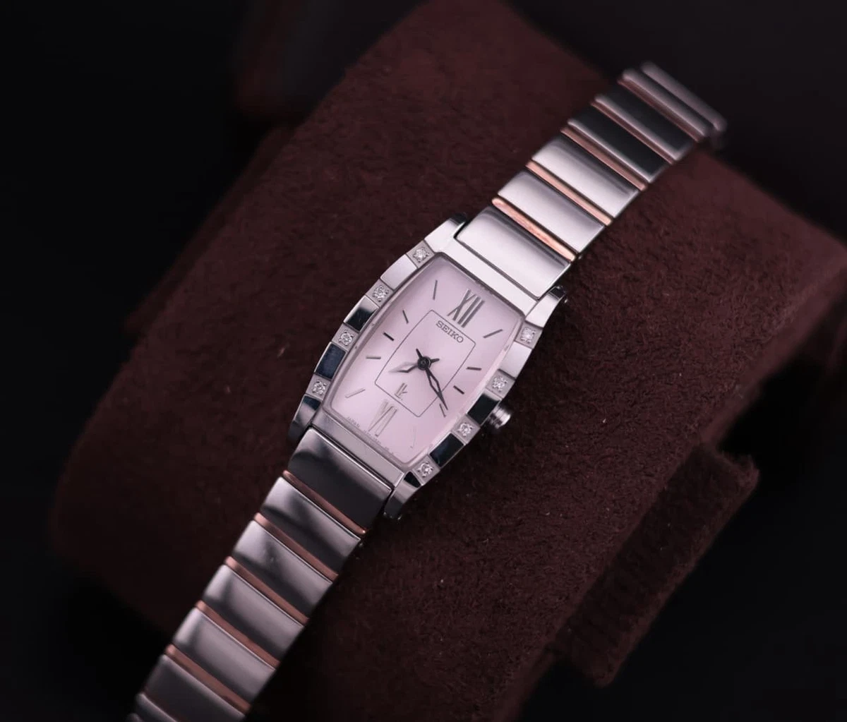 Y2K Seiko Lukia 1F20-0BK0 Women Watch [Mint] 8P Diamond  display picture 1