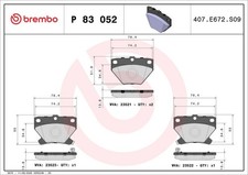 Bremsbelagsatz Hinten Sumitomo-System für Toyota Celica Coupe T23 Corolla 99-04