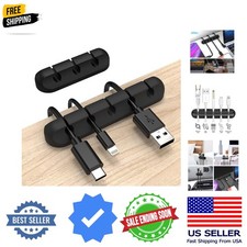 Cord Organizer for Desk, Cable Organizer Cable Clips Holder Black