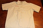 Boy Scouts of America BSA Men's Shirt Tan 2X-Large XXL Sewn Patches Short Sleeve