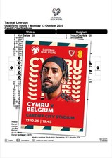 WALES v BELGIUM 13 October 2025 Q WC-2026 FAN 16 pg + OFFICIAL LU
