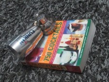 New large paperback Cocktail book + New mini cocktail shaker