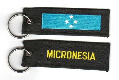 Schlüsselanhänger Mikronesien Anhänger Fahne Flagge