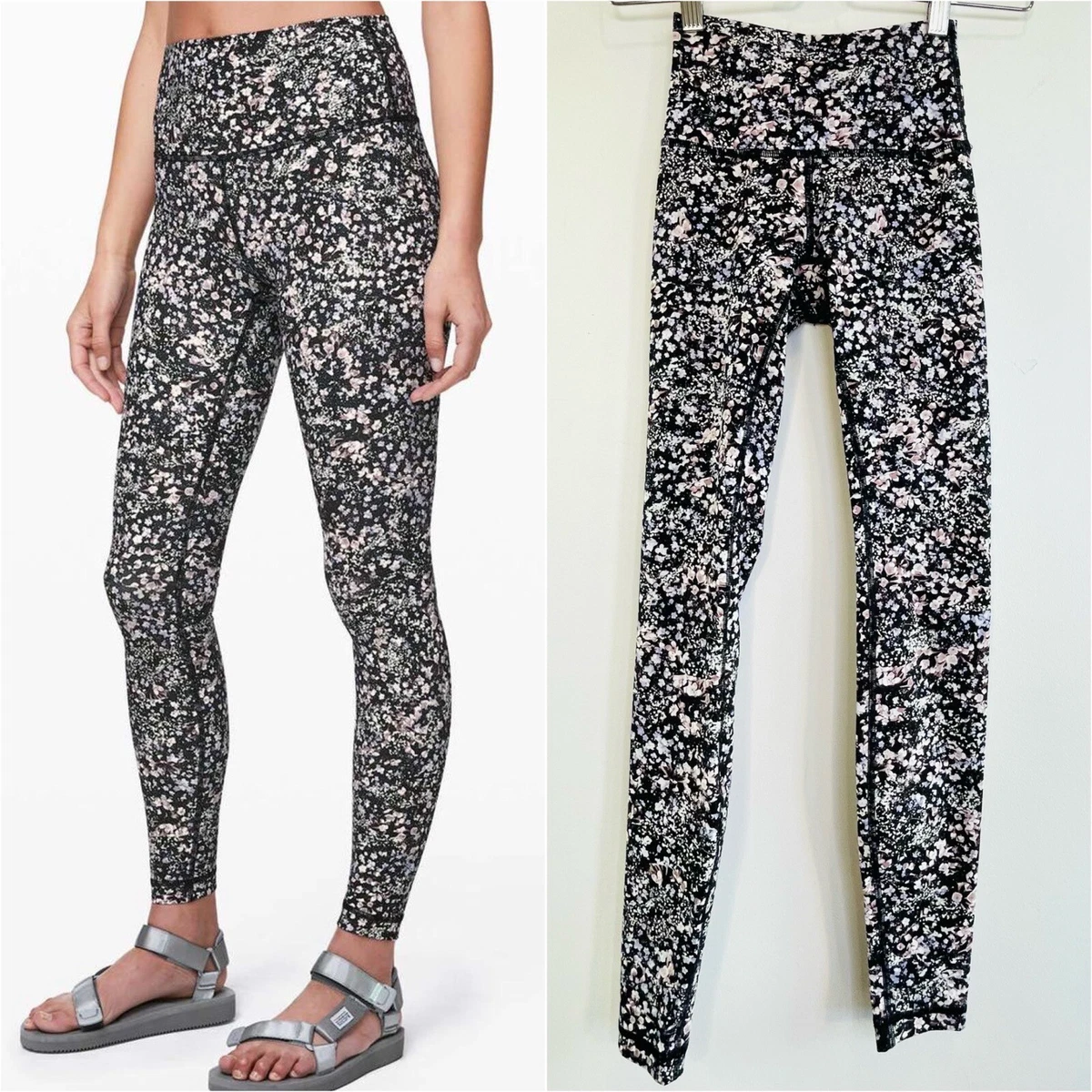 Lululemon size 0 US (6 Aus) Floral Spritz Multi Wunder Under High-Rise  Leggings