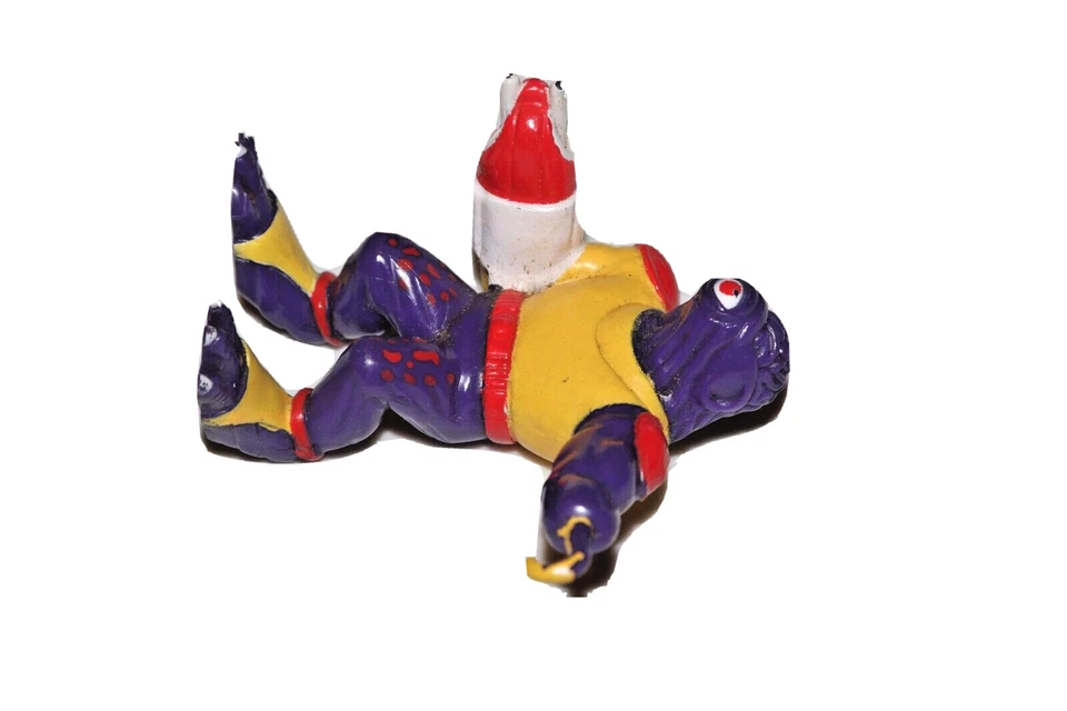 1991 GALOOB AMARILLO PÚRPURA BOLSA DE BASURA MANOJO OJO SALVAJE FIGURA DE COLECCIÓN Foto 4 de 4