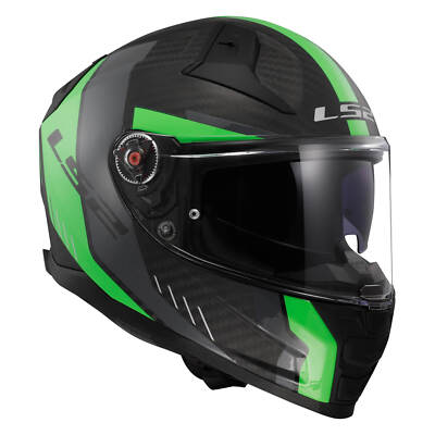 Full Face Helmet LS2 FF811 VECTOR II CARBON Grid Fluo Green Matte