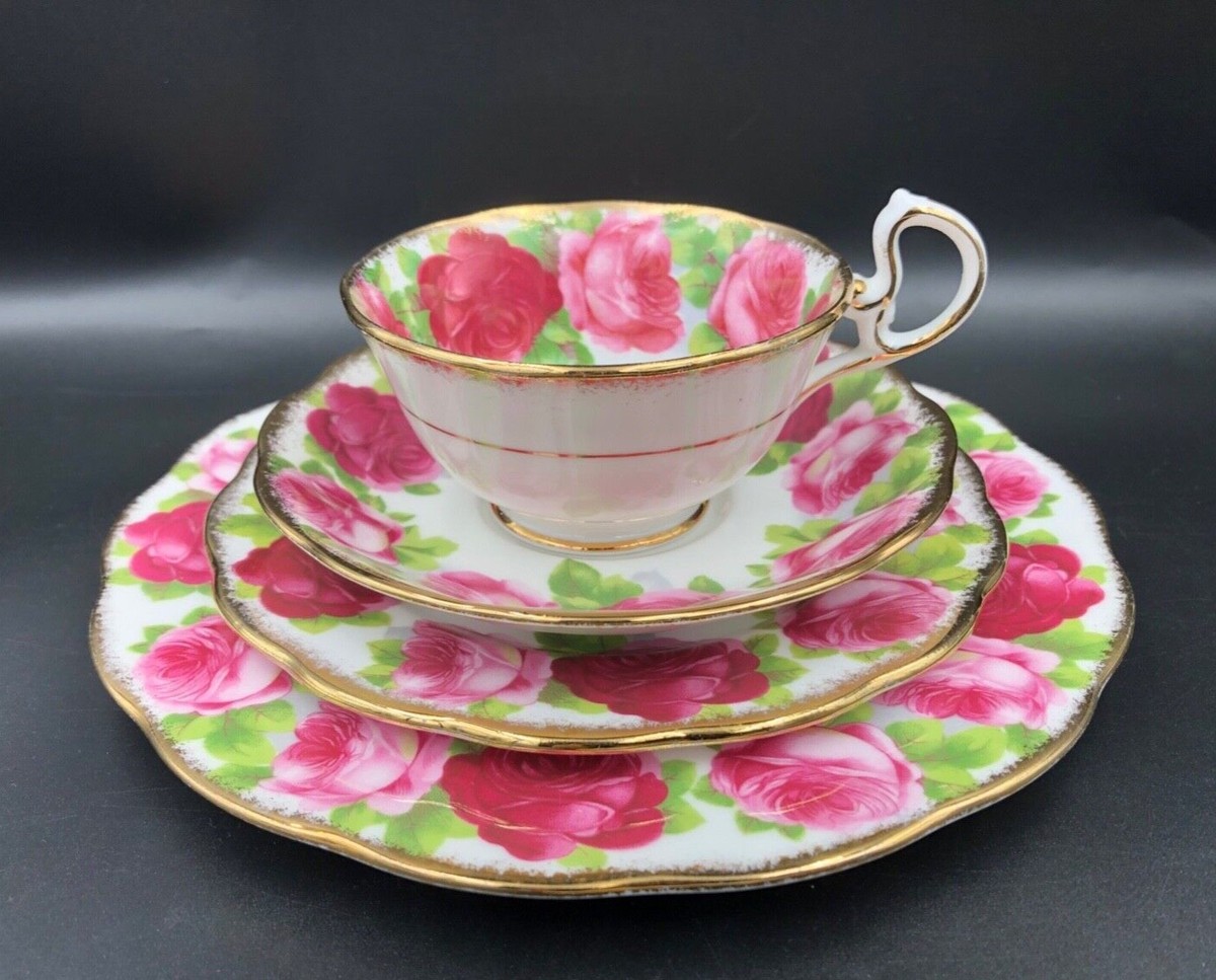 4pc Place Setting Royal Albert Old English Rose NO Dinner