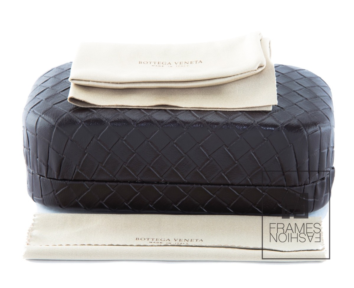 BOTTEGA VENETA BV0041S Titanium POLARIZED Black Leather BOTTEGA VENETA BV0041S Titanium POLARIZED Black Leather