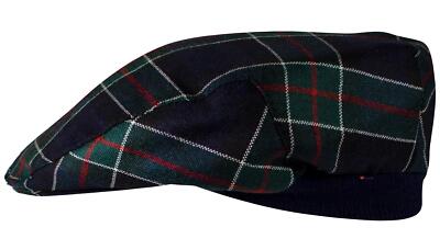Herren Schottenkaro flache Kappe Colquhoun modern Schottenkaro Einheitsgröße schottisch hergestellt Mütze