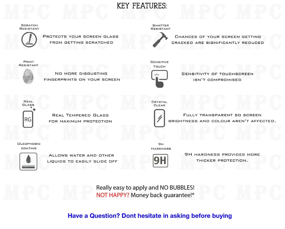 Film Screen Protector Gorilla Tempered Glass By GT For Sony Xperia Z1 - Image 4 of 4