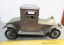 vintage Japan made friction tin toy car Packard 1913, great home decor item