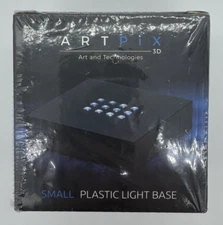 Artpix 3D Small Plastic Light Base White LEDs Portable for Photo Crystals Etc