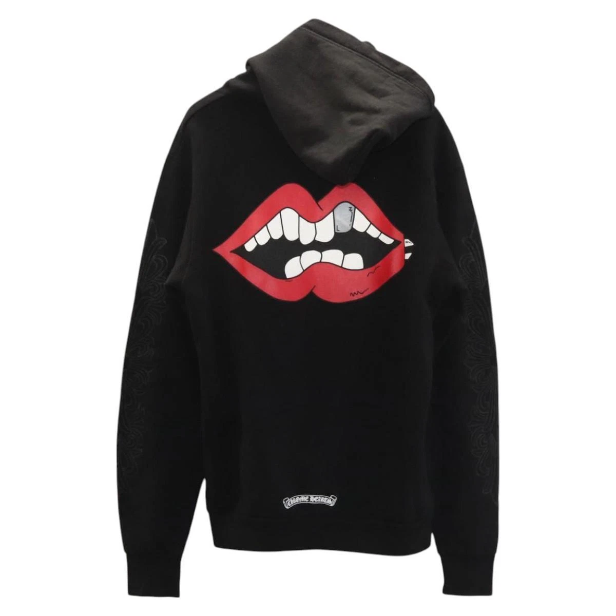 Felpa con cappuccio Chrome Hearts M giacca cotone nero originale PP631M