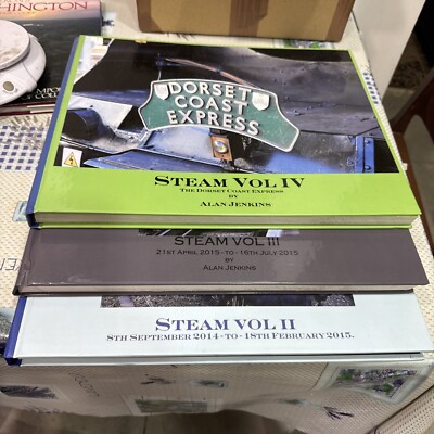 Steam vol II , vol III  , vol IV the Dorset coast express by Alan Jenkins 3X 