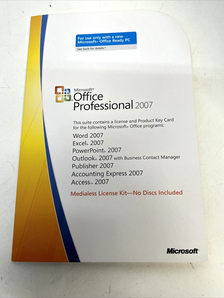 Microsoft Office 2007 Professional Full Version+Product Key