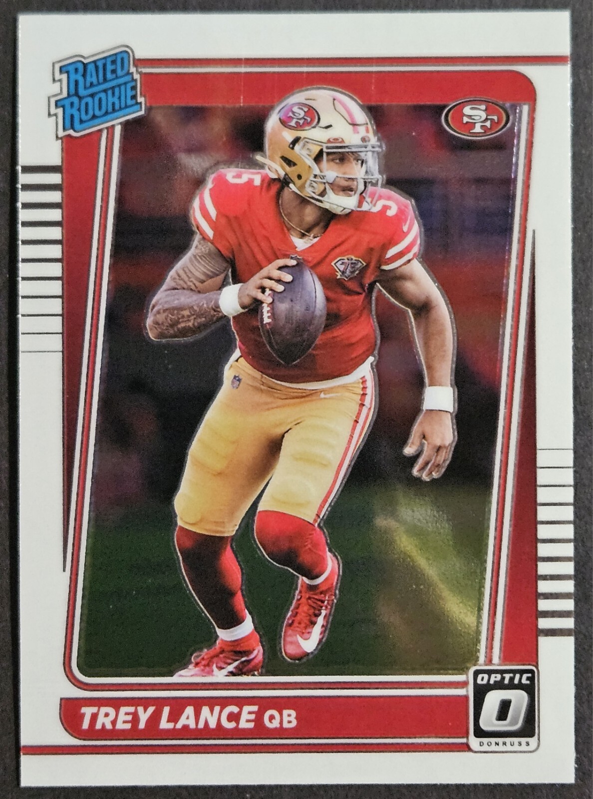 2021 Panini Donruss Optic Rated Rookie #203 Trey Lance RC San Francisco 49ers