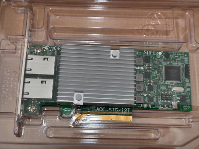 新品 ネットワークカードSuperMicro デュアルポート 10Gbase-T 【公式
