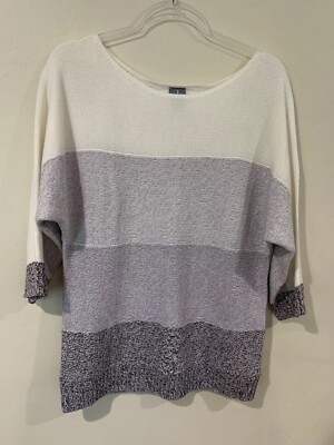 soho jeans new york Sweater Purple And White 
