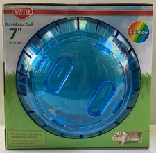 Kaytee Run-About Ball 7" Exercise Ball ~ Small Animals Pink / Blue / Dazzle Pink