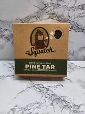 Dr. Squatch Men's Natrual Soap w/Heavy Grit Oatmeal & Sand Pine Tar New In Box