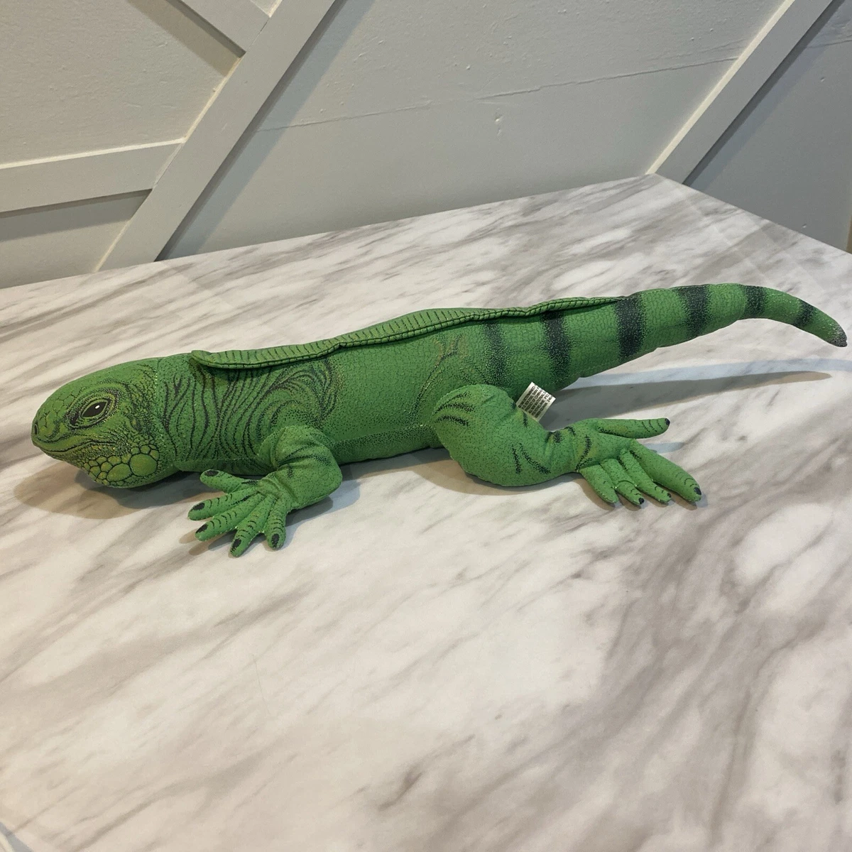 Teddy Hermann 92338 Iguana 49 cm, Jouet en Peluche avec Un Contenu recyclé idéal (matériau de Remplissage