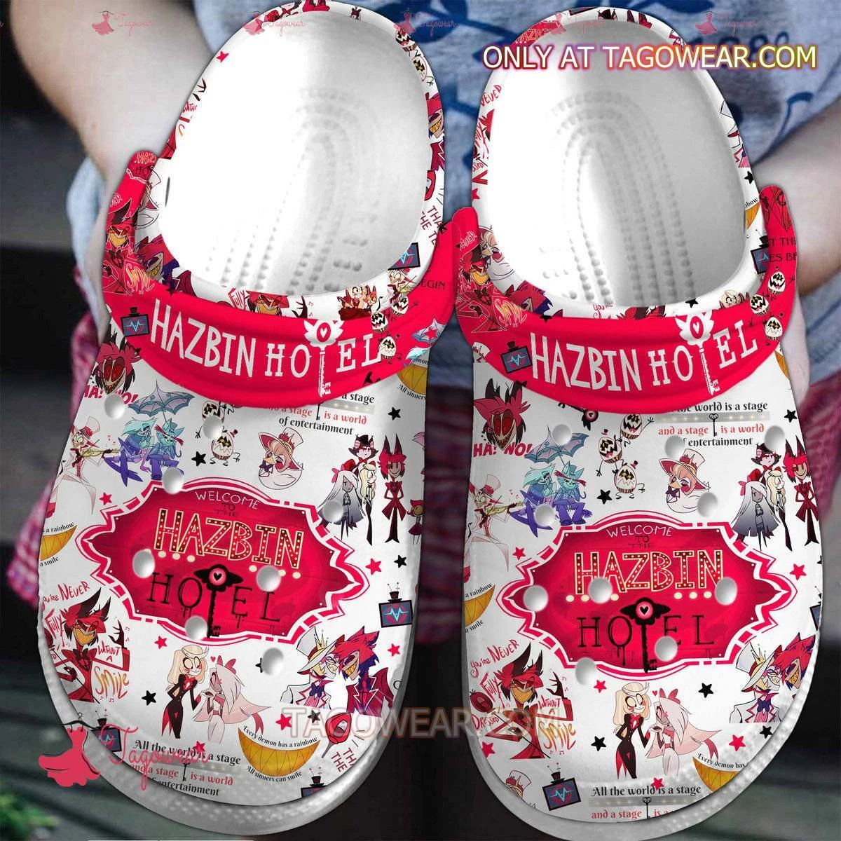 Hazbin Hotel Pattern Clogs
