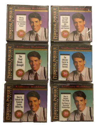 Anthony Robbins Personal Power II Audio CD Vol. 1, 6, 7, 8, 9, 10 New Lot of 6