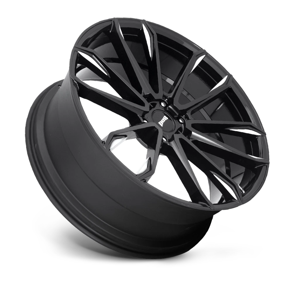 1 24-дюймовый черный фрезерованный обод колеса DUB S253 Clout Cadillac Escalade 6x5,5 зажим НОВЫЙ - Изображение 2 из 2