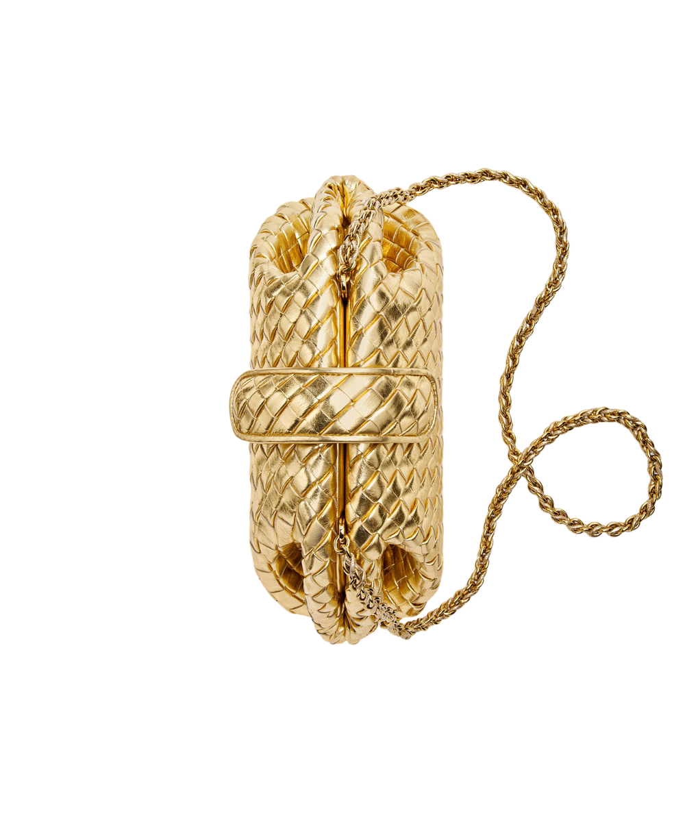 BOTTEGA VENETA Lauren 1980 Small $4200 Gold Padded Leather