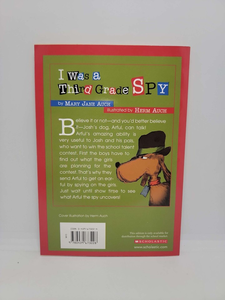 I Was a Third Grade Spy by Mary Jane Auch illustrated by Herm Auch | eBay